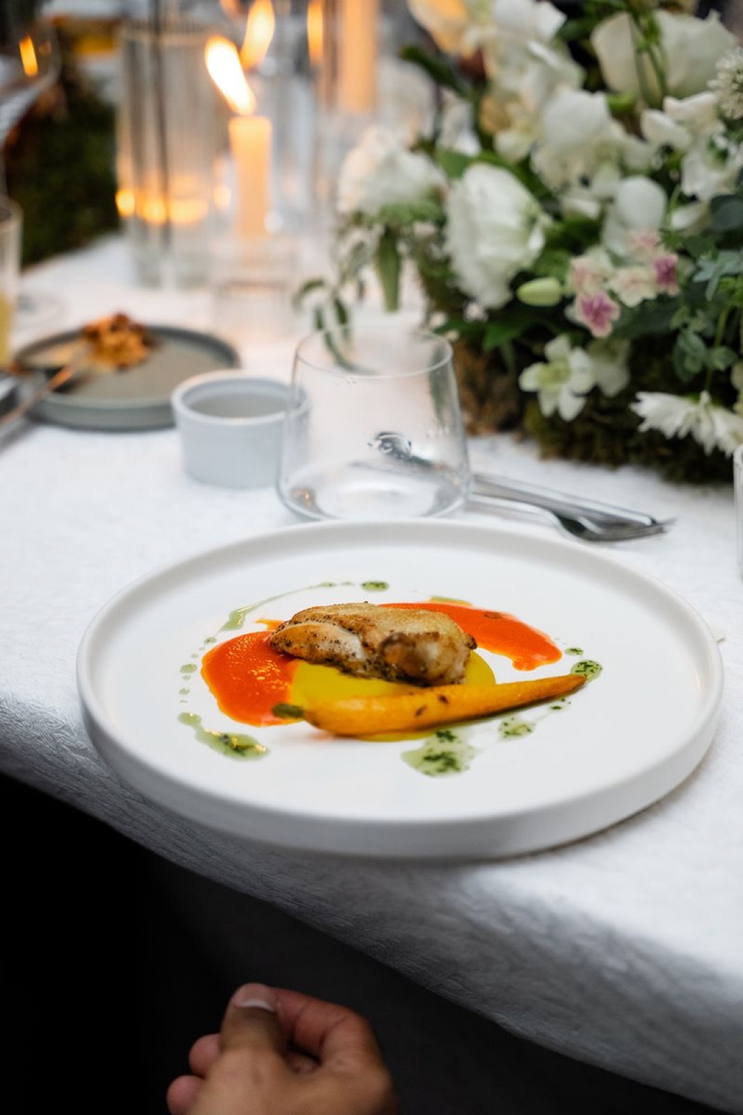 Whole fish, plated